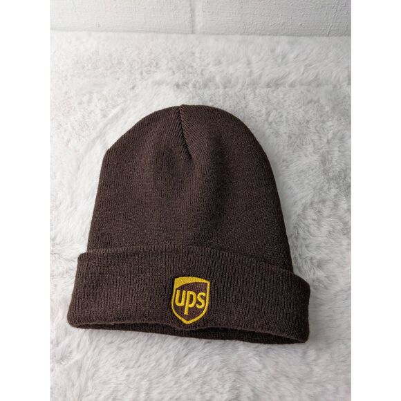 Ups Employee Worker Winter Beanie‎ Sweater Hat Cap - Picture 1 of 5